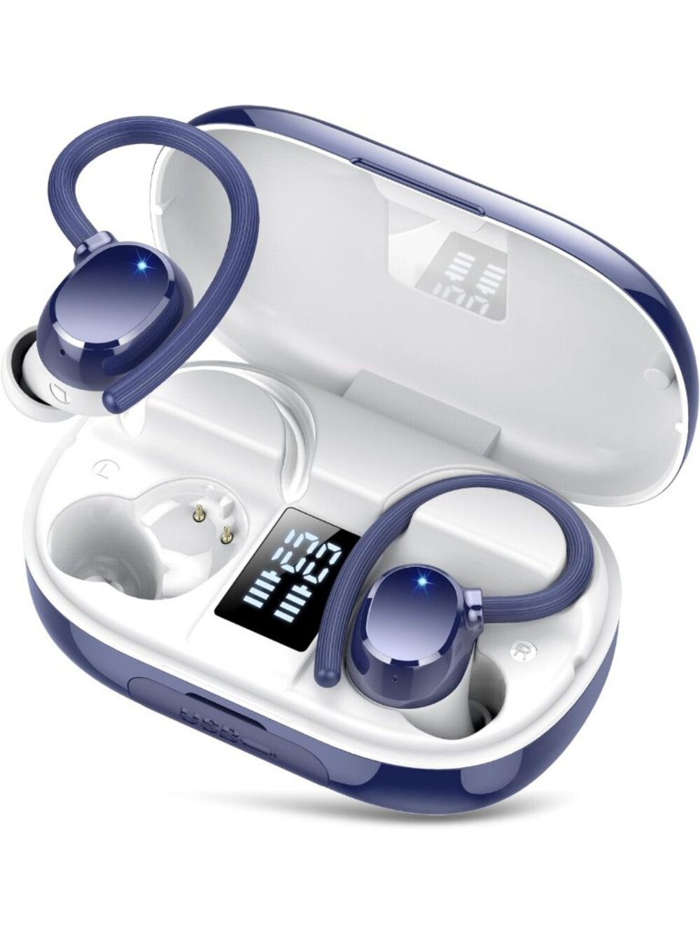 Wireless Bluetooth Earbuds with 128H Playtime, IPX7 Waterproof, Stereo Sound